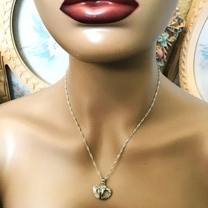 lady heart pendant necklace fashion  crystal jewelry